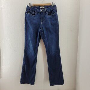 Levis Jeans Women's 10 30x32 Blue 660 Classic Bootcut Stretch 5 Pocket Dark Wash